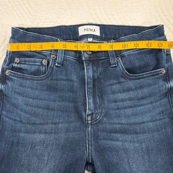 Pistola Colleen Classic Blue Split Hem Jeans - Picture 4 of 10